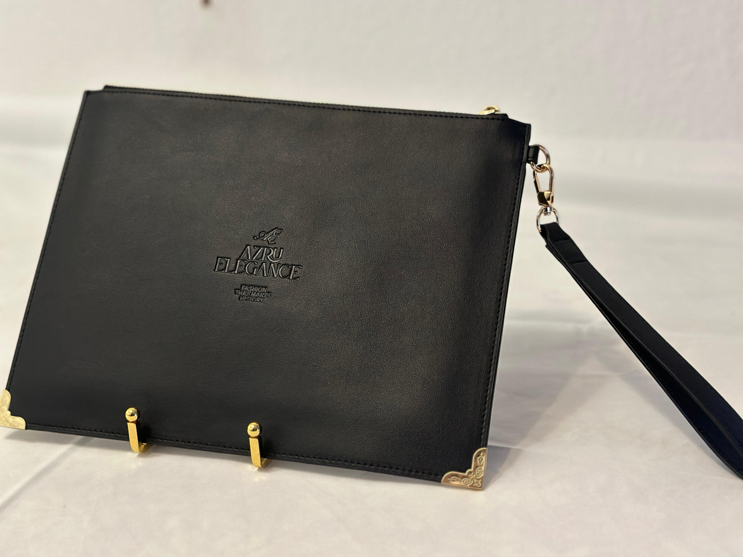 Aura Pouch Schwarz Gold Unisex